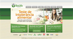 Desktop Screenshot of laboratoriobiolife.com